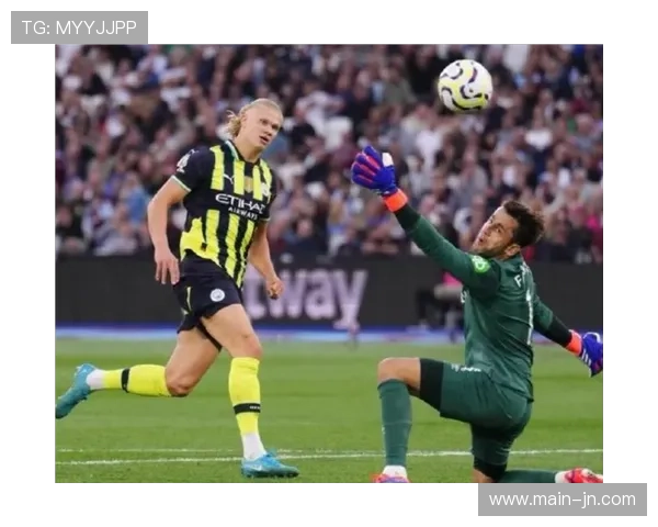 曼城对阵西汉姆，哈兰德开场5分钟连续两脚射门迅速破门。